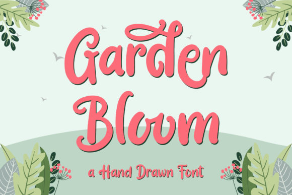 Garden Bloom Font Poster 1