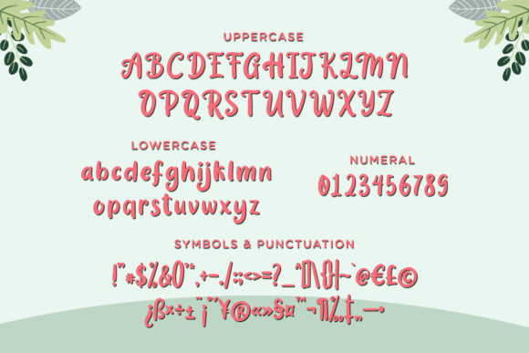 Garden Bloom Font Poster 2