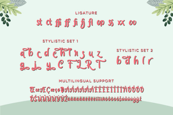 Garden Bloom Font Poster 3