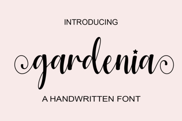 Gardenia Font Poster 1