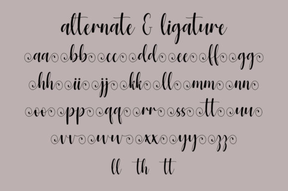 Gardenia Font Poster 6