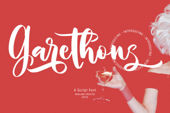 Garethons Script Font Poster 1