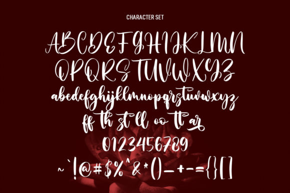 Garethons Script Font Poster 8