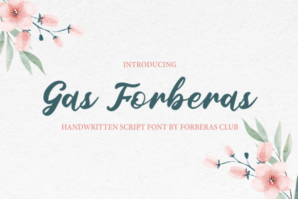 Gas Forberas Font Poster 1