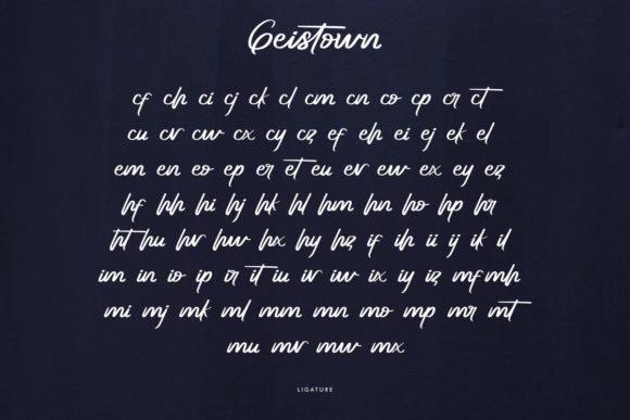 Geistown Font Poster 6