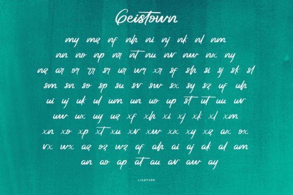 Geistown Font Poster 8