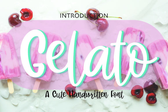 Gelato Font Poster 1