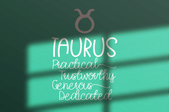 Generous Taurus Duo Font Poster 8