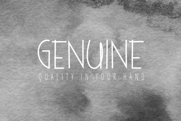 Genuine Font Poster 1