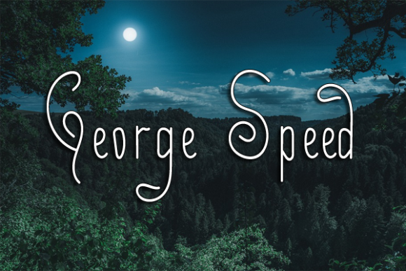 George Speed Font Poster 1