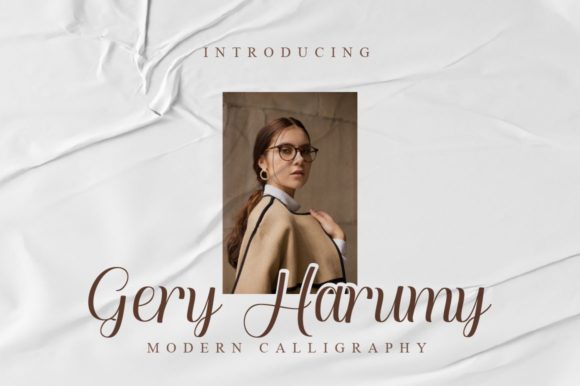 Gery Harumy Font Poster 1