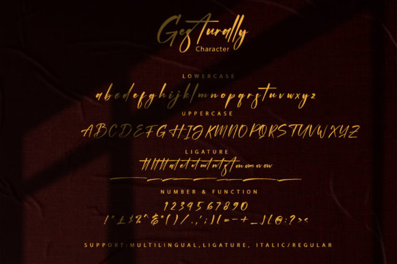 Gesturally Font Poster 7