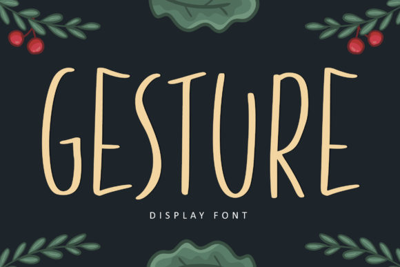 Gesture Font Poster 1