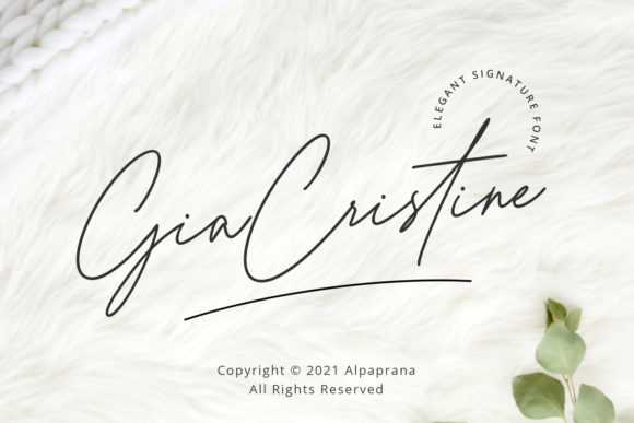 Gia Cristine Font Poster 1