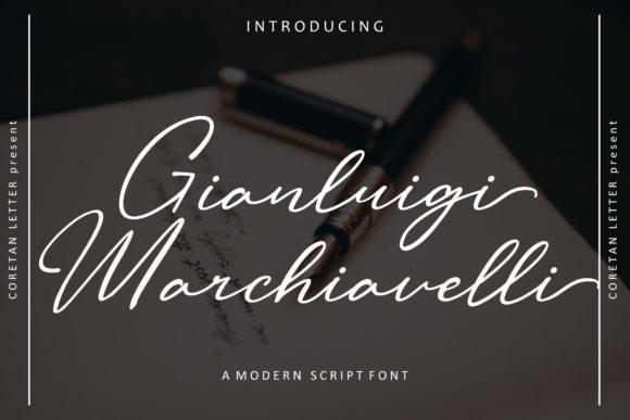 Gianluigi Marchiavelli Font Poster 1