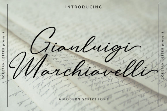 Gianluigi Marchiavelli Font Poster 2