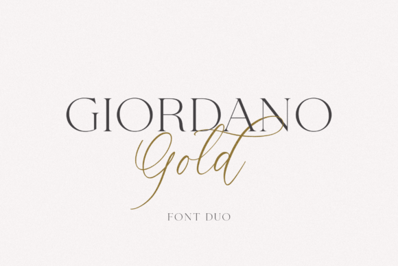 Giordano Gold Font