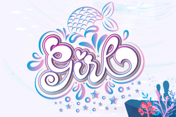 Girl Font Poster 1