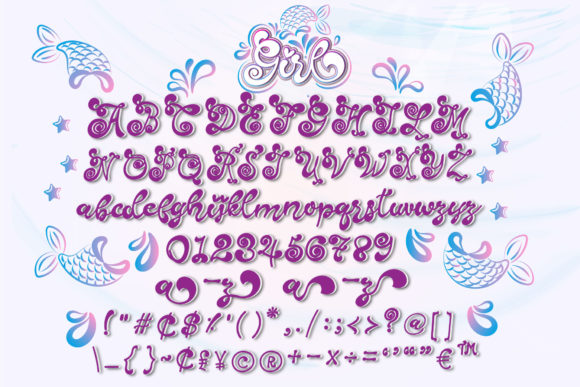 Girl Font Poster 5