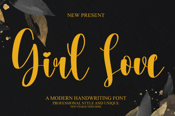 Girl Love Font Poster 1