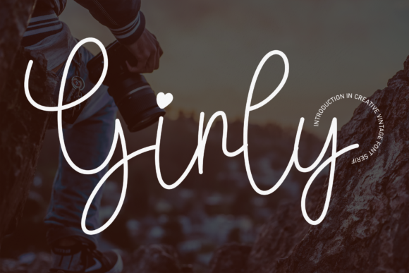 Girly Font Poster 1