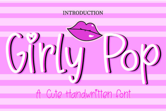 Girly Pop Font Poster 1