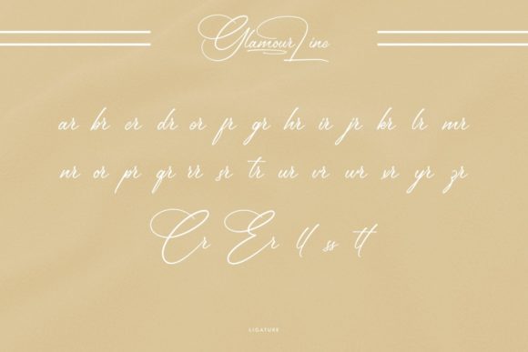 Glamour Line Font Poster 6