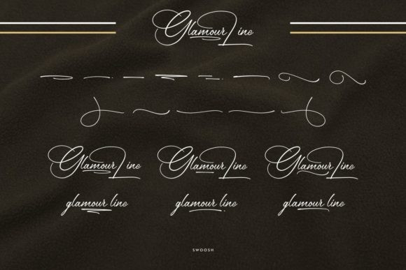 Glamour Line Font Poster 8