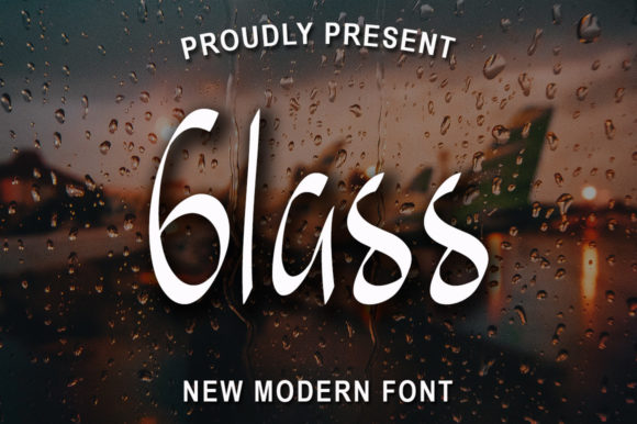 Glass Font Poster 1