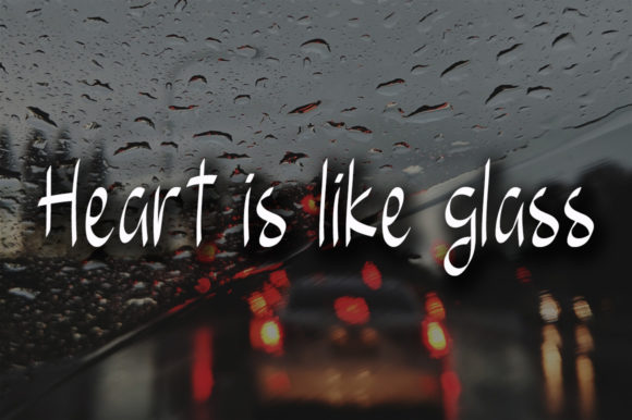 Glass Font Poster 2