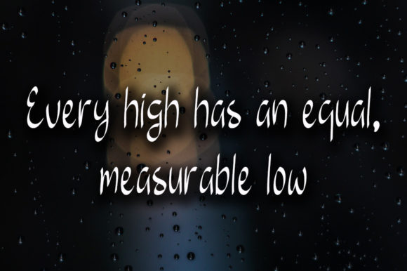 Glass Font Poster 3