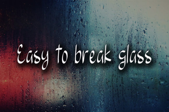 Glass Font Poster 4