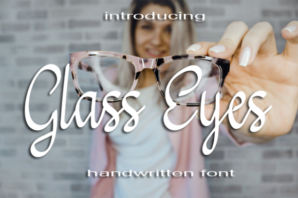 Glass Eyes Font Poster 1