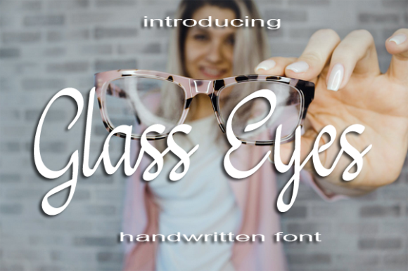 Glass Eyes Font Glass Eyes Font Poster 1