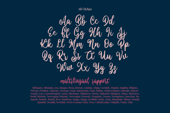 Glaynesy Font Poster 10