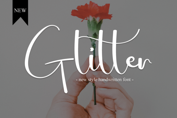 Glitter Font Poster 1