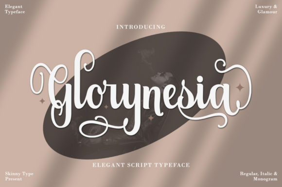 Glorynesia Font Poster 1