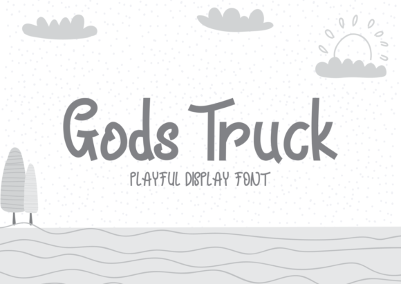 Gods Truck Font Poster 1