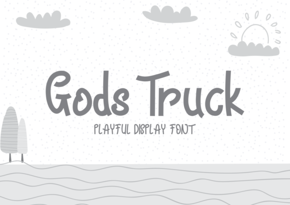 Gods Truck Font Gods Truck Font Poster 1