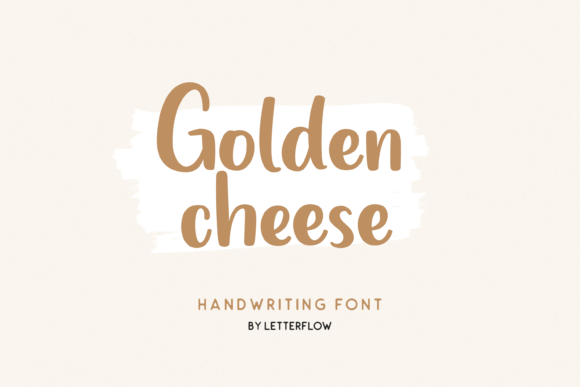 Golden Cheese Font Poster 1