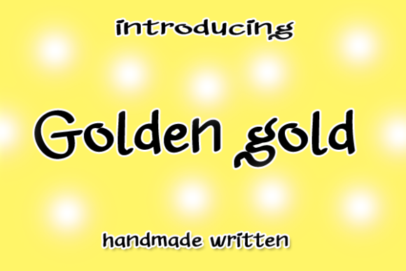 Golden Gold Font Poster 1