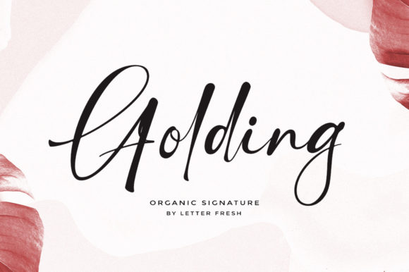 Golding Signature Font