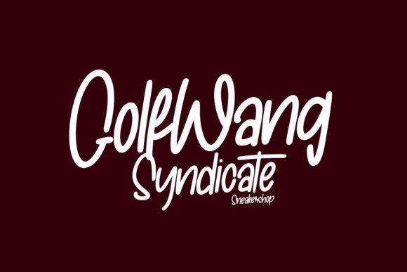 Golfrush Font Poster 9