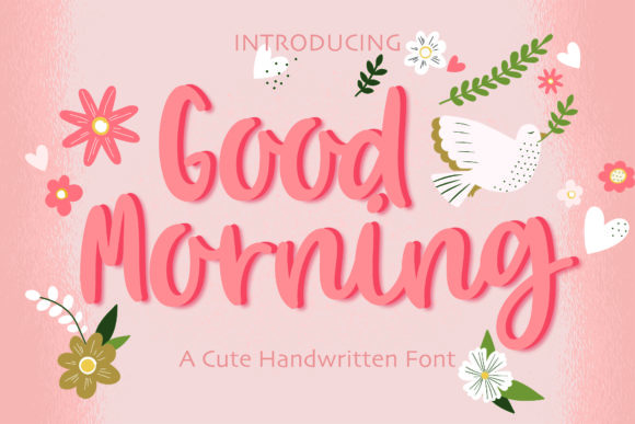 Good Morning Font Poster 1