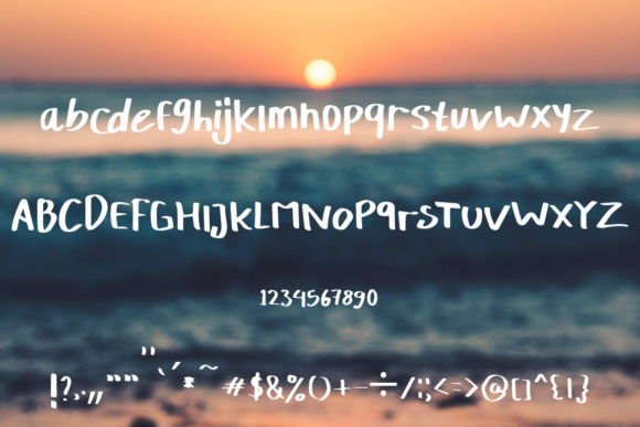 Good Night Font Poster 5