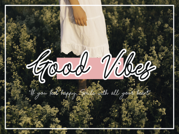 Good Vibes Font Poster 6