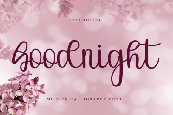 Goodnight Font Poster 1