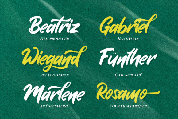 Graby Script Font Poster 4