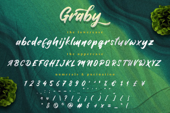 Graby Script Font Poster 8
