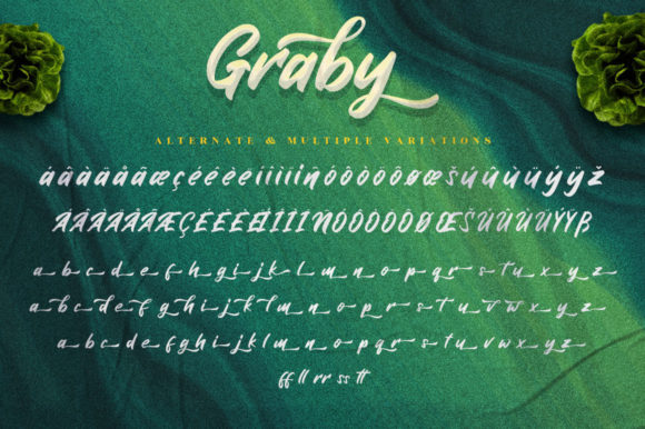Graby Script Font Poster 9